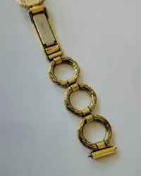 Bransoleta vintage Amerikaner retro pozlacana — ujęcie 5