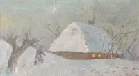 Breitenwald Roman, Powrót z polowania, olej na płótnie 60x80 — ujęcie 4