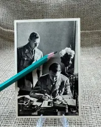 C183 foto kartka parada Hitler ww2 NIE propoganda NSDAP original LUX — ujęcie 3