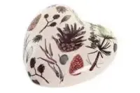 Ceramiczna ozdoba serce 11x11x4 cm — ujęcie 2