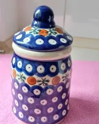 Ceramiczny pojemnik na miód BOLESŁAWIEC — ujęcie 2