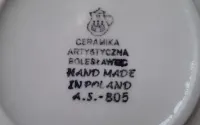 Ceramika artystyczna Bolesławiec Talerz 2x kubek czeski z księżniczką — ujęcie 5