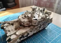 Chiński czołg VT4 A1 gotowy złożony metalowy model 260 el. 1:48 + gablota — ujęcie 2