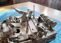 Chiński czołg VT4 A1 gotowy złożony metalowy model 260 el. 1:48 + gablota — ujęcie 3