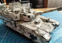 Chiński czołg VT4 A1 gotowy złożony metalowy model 260 el. 1:48 + gablota — ujęcie 5