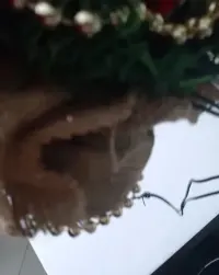 Choinka ozdoby 47cm kolekcja juta  vintage home ozdoba tkmaxx mała — ujęcie 5
