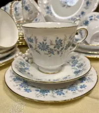**Co ludzie powiedza? Hiacynta Vintage Filiżanka Porcelana Angielska — ujęcie 2
