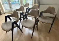 Compass Dining Chairs - Kai Kristiansen dla Sva Møbler, Dania, lata 60. - krzesła vintage, komplet 6 szt — ujęcie 2