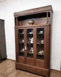 Dębowa biblioteczka witryna  antyk 488/2024 — ujęcie 3