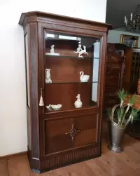 Dębowa biblioteczka witryna antyk 824/2025 — ujęcie 2