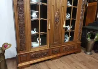 Dębowa biblioteka witryna  antyk 866 /2025 — ujęcie 4