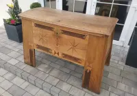 Dębowa skrzynia kufer  1763 rok — ujęcie 3