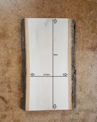 Deska lipowa z korą 30x12,5x2,5cm rzeźba, ikony, decoupage — ujęcie 3