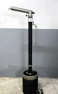 Destylator Aabratek OVM   fi 76mm   3xSMS/Tri-Clamp  Super Jakość 2l/h — ujęcie 4