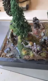 Diorama 2wś, SS na patrolu, skala 1/35. 20/15cm — ujęcie 4