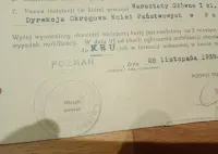 Dokument wojskowy II RP 1938 Poznań — ujęcie 2