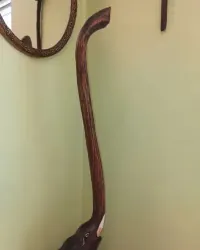 Drewniana rzeźba    KOT 40,5 cm.    i     SŁOŃ 102cm. — ujęcie 4