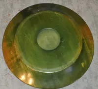 Drewniany talerz z czasów PRL - średnica 31 cm — ujęcie 3