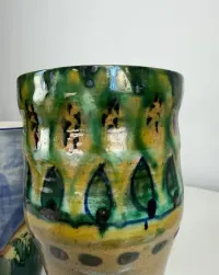 Duńskie wazony ceramiczne – Vensø Danmark + ceramika studyjna, lata 60./70. — ujęcie 2