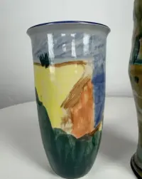 Duńskie wazony ceramiczne – Vensø Danmark + ceramika studyjna, lata 60./70. — ujęcie 3
