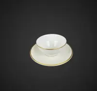 Duo porcelanowe filiżanka ze spodkiem Thomas złocona B41/062708 — ujęcie 2