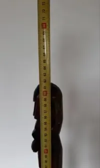 Duża drewniana figurka Afryka Afrykańczyk 62 cm — ujęcie 4