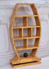 Duża Komoda Regał Art Deco - Szafka - Pomocnik - Biblioteka Francja — ujęcie 5