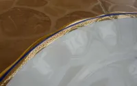 duża patera 31,5 cm dekorowana złoceniami - Karolina - PRL - 60/70-te — ujęcie 2