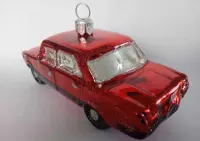 DUŻY FIAT 125p bombka szklana! Czerwony — ujęcie 5