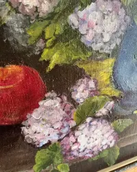 Duży Obraz, martwa matura z hortensjami, kwiaty — ujęcie 3