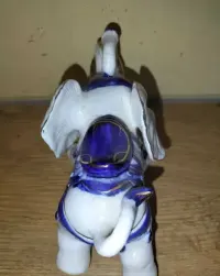 DUŻY SŁOŃ SZCZEŚCIA IDEALNY PREZET Śliczny porcelanowy zabytkowy obiekt VINTAGE — ujęcie 5