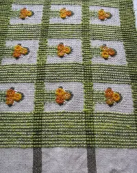 Duży wełniany kilim makata na ścianę 210 cm x 70 cm. stan bdb — ujęcie 2