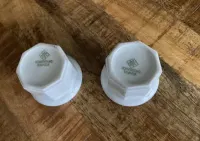 Dwa białe świeczniki dla tealight Schirnding Bavaria — ujęcie 3