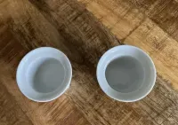 Dwa białe świeczniki dla tealight Schirnding Bavaria — ujęcie 4