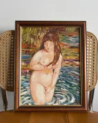 Dwa obrazy olejne inspirowane Renoirem Vintage — ujęcie 5