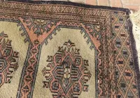 Dywan wełniany ręcznie tkany Buchara 128cmx43cm vintage — ujęcie 2