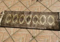 Dywan wełniany ręcznie tkany Buchara 128cmx43cm vintage — ujęcie 4