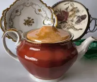 Dzbanek do herbaty kawy Karolina J. Grzegorzewska piękna  porcelana — ujęcie 3