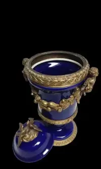 Ekskluzywna szkatuła amfora brąz porcelana. Niespotykana kolorystka!! — ujęcie 4