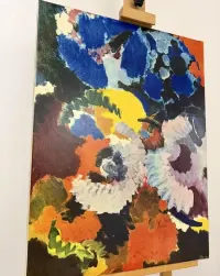 Ernst Wilhelm NAY Akkord in Rot und Blau Luksusowe Faksymile Obpacher — ujęcie 4