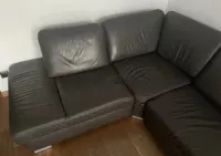 Etap sofa naroznik rozkladany, pojemnik, skóra — ujęcie 3