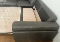 Etap sofa naroznik rozkladany, pojemnik, skóra — ujęcie 5