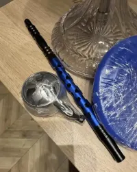 Fajka wodna  Shisha (Kaya Blue)+ Cybuch gliniany Fugo Bowl MOON — ujęcie 3