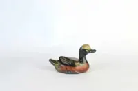 figurka ceramiczka kaczki dzika ręcznie malowana vintage retro lata 70 — ujęcie 4
