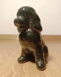 Figurka ceramiczna pies vintage PRL — ujęcie 2