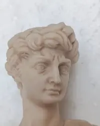 Figurka - Dawid- alabaster - 11,5 cm — ujęcie 3