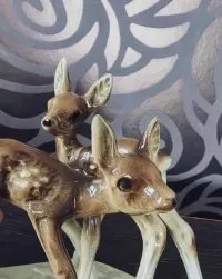 Figurka sarny sarenki z porcelany Cortendorf — ujęcie 2