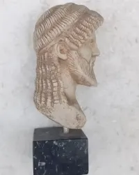 Figurka  - ZEUS - alabaster - 14 cm — ujęcie 2