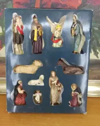 Figurki do szopki bożonarodzeniowej – komplet 11 elementów, Niemcy — ujęcie 2