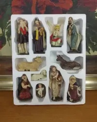 Figurki do szopki bożonarodzeniowej – komplet 11 elementów, Niemcy — ujęcie 3